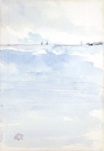 Seascape (akvarell på papir) av James Abbott McNeill Whistler