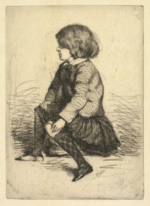 Seymour Haden Jr., sittende. av James Abbott McNeill Whistler