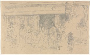 Butikker i Chester. av James Abbott McNeill Whistler