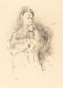 Skisse av William E. Henley, 1896. av James Abbott McNeill Whistler