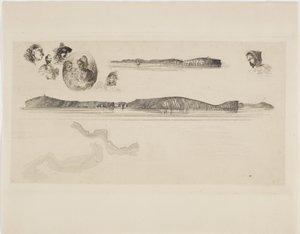Skisser på Kystundersøkelsesplaten av James Abbott McNeill Whistler