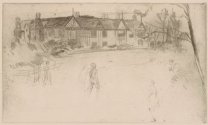 Speke Hall, 1875. av James Abbott McNeill Whistler