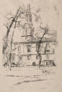 St. Giles-in-the-Fields, 1896. av James Abbott McNeill Whistler