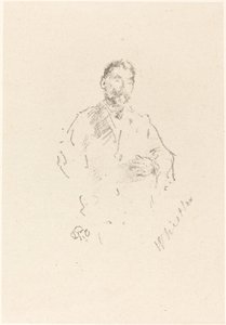 Stéphane Mallarmé, nr. 2, 1892. av James Abbott McNeill Whistler