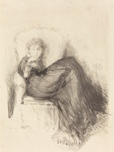 Studie: Maude Sittende, 1878. av James Abbott McNeill Whistler