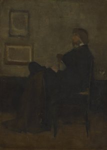 Study for Arrangement in Grey and Black, nr. 2: Portrait of Thomas Carlyle, 187273. av James Abbott McNeill Whistler