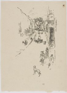 Søndag, Lyme Regis, 1895 (litho på papir) av James Abbott McNeill Whistler