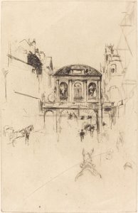Temple Bar, ca. 1877. av James Abbott McNeill Whistler