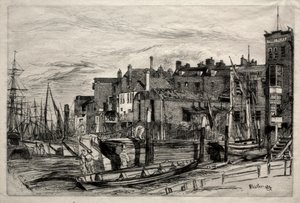 Thames Police, 1859. av James Abbott McNeill Whistler