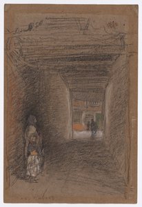 Tiggerne – vinter, sent i 1879 eller tidlig i 1880 (kritt og pastell på brunt papir) av James Abbott McNeill Whistler