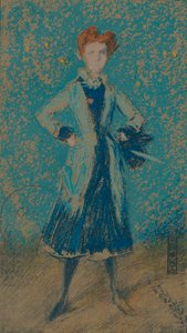 Den blå jenta, c1874 av James Abbott McNeill Whistler
