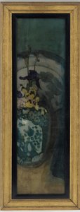 The Blue Girl-fragment: Lilla og blå, 1872-1876. av James Abbott McNeill Whistler
