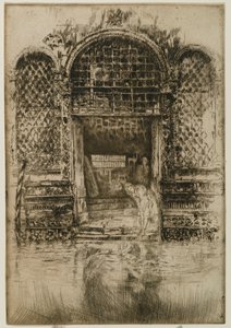The Doorway, 1880 (etsing og tørrpunkt på papir) av James Abbott McNeill Whistler