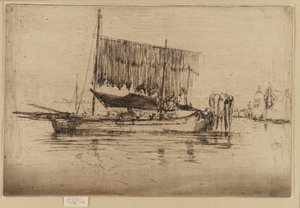 Fiskebåten, 1879-1880. av James Abbott McNeill Whistler