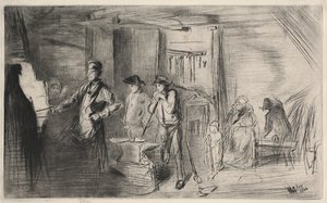 The Forge, 1862. av James Abbott McNeill Whistler