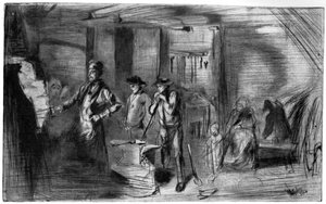 The Forge, c1860 1904. av James Abbott McNeill Whistler