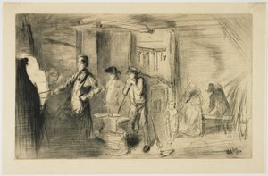 Smia fra Seksten etsninger av scener ved Themsen og andre motiver av James Abbott McNeill Whistler