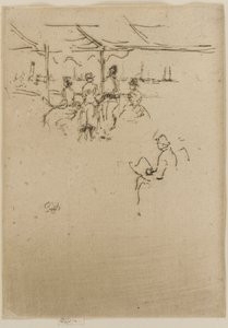 Landingsstadiet, kyr, 1887. av James Abbott McNeill Whistler