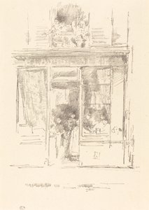 The Laundress: The Laundress of the Place Dauphine, 1894. av James Abbott McNeill Whistler