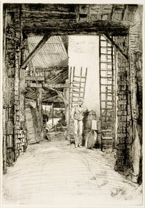 The Lime Burner, 1859 (etsing og tørrpunkt) av James Abbott McNeill Whistler