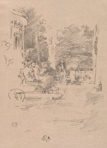 Den lille kafeen i skogen, 1894. av James Abbott McNeill Whistler
