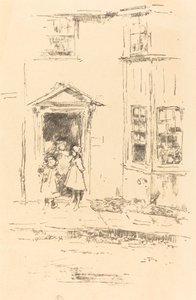 The Little Doorway, Lyme Regis, 1895. av James Abbott McNeill Whistler