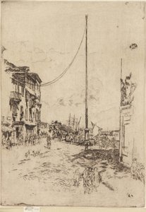 Den lille masten, 1879-1880. av James Abbott McNeill Whistler