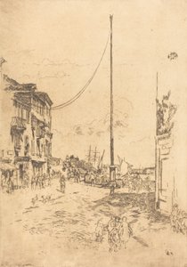 Den lille masten, 1880. av James Abbott McNeill Whistler