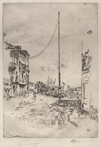 Den lille masten, 1880. av James Abbott McNeill Whistler