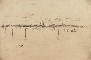 Det lille Venezia, 1879-1880. av James Abbott McNeill Whistler