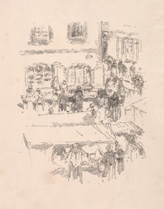 Markedsplassen, Vitre, 1893. av James Abbott McNeill Whistler