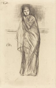 Modellen hviler, 1870. av James Abbott McNeill Whistler