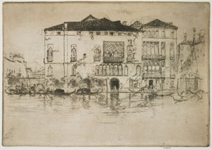 Palassene fra det første Venezia-settet av James Abbott McNeill Whistler