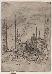 Piazzetta, 1880. av James Abbott McNeill Whistler