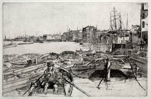 The Pool, 1859. av James Abbott McNeill Whistler