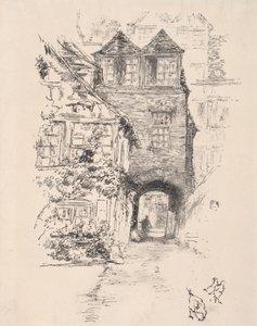 The Priests House, Rouen, 1894. av James Abbott McNeill Whistler