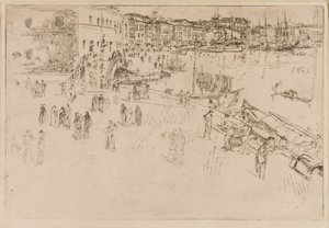 The Riva, 1879-1880. av James Abbott McNeill Whistler