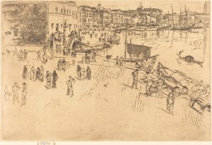 The Riva, No.I, 18791880. av James Abbott McNeill Whistler