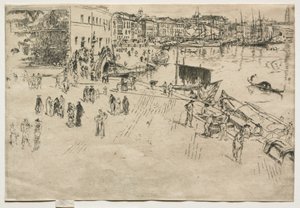 The Riva, nr. 1, 1880. av James Abbott McNeill Whistler