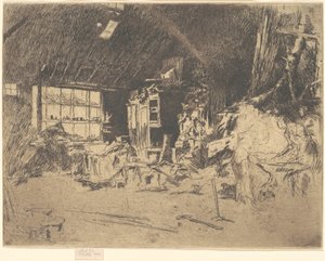 The Smithy, 1880. av James Abbott McNeill Whistler