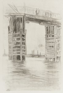 The Tall Bridge, 1878 (lithotint på papir) av James Abbott McNeill Whistler
