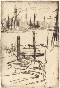The Tiny Pool, 18761878. av James Abbott McNeill Whistler