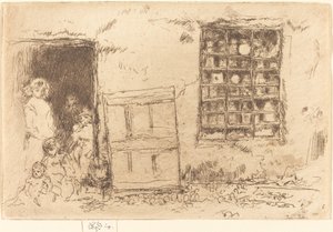 The Village Sweet-Shop, 1887. av James Abbott McNeill Whistler