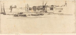 Det hvite tårnet, ca. 1875. av James Abbott McNeill Whistler