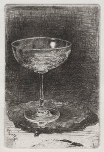 Vinglasset, 1858. av James Abbott McNeill Whistler
