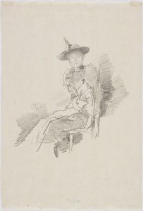 The Winged Hat, 1890 (litho på papir) av James Abbott McNeill Whistler