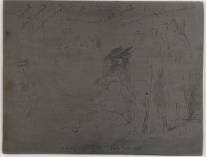 Tittel på det franske settet, 1858. av James Abbott McNeill Whistler