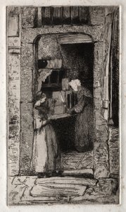 Tolv etsninger fra naturen: The Mustard Merchant, 1858. av James Abbott McNeill Whistler