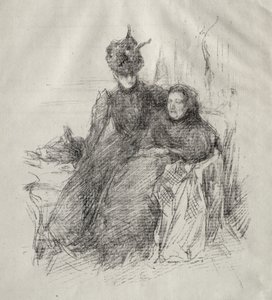 To kvinner. av James Abbott McNeill Whistler