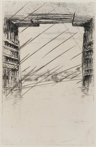 Under Old Battersea Bridge, 1879. av James Abbott McNeill Whistler